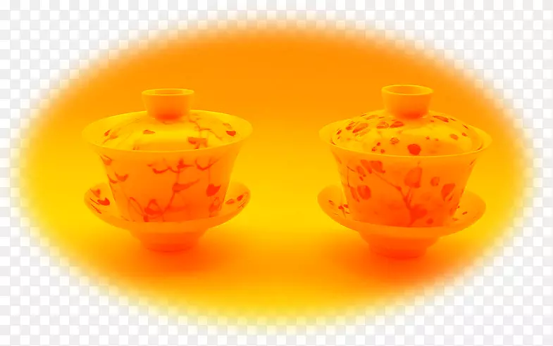 橙汁咖啡杯
