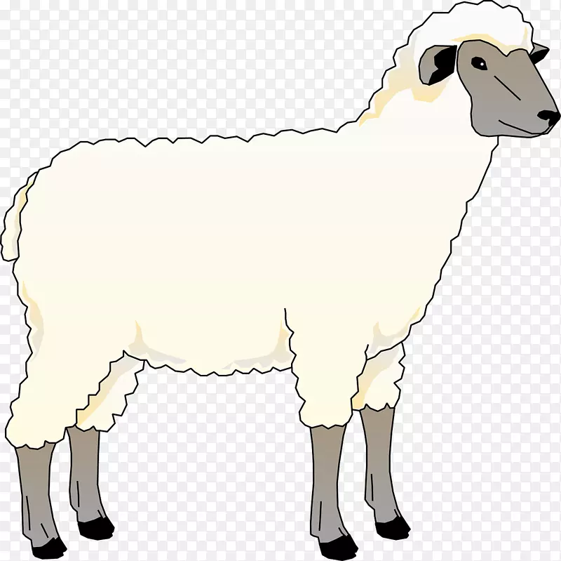 羊画免费内容山羊剪贴画-幼羊