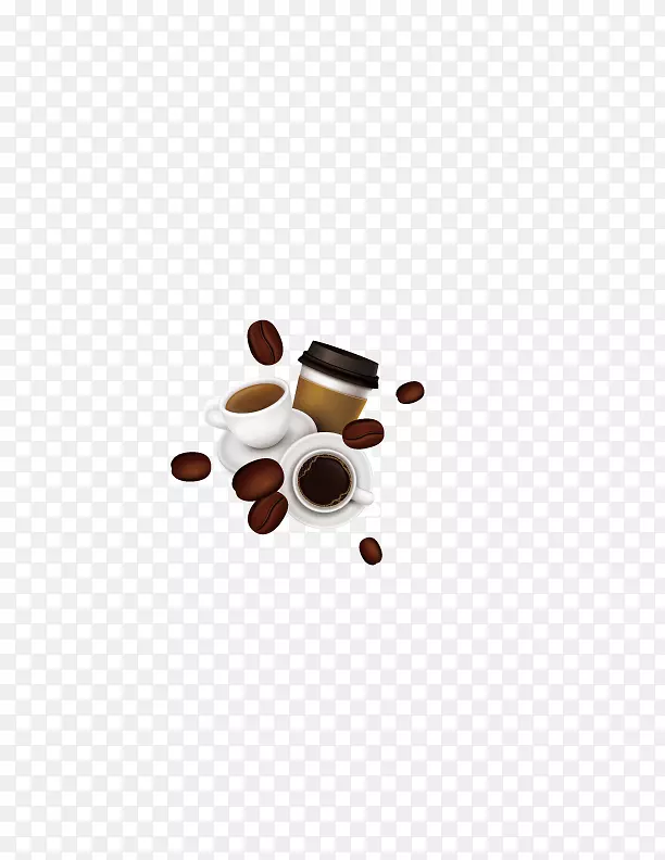 咖啡塑料杯-新鲜咖啡豆