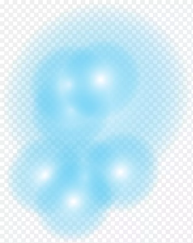蓝天圆圈图案-蓝光效应元素