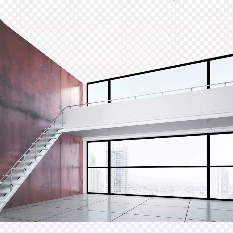 阁楼楼梯室内设计服务建筑渲染插图室内设计特征楼梯效果图