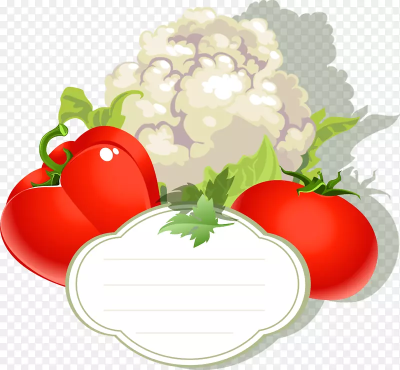 蔬菜果实辣椒番茄载体标签花椰菜