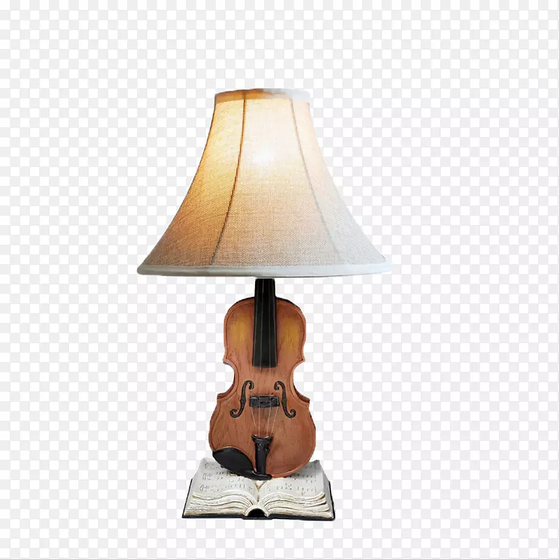 台灯、电灯、书桌、客厅-小提琴灯