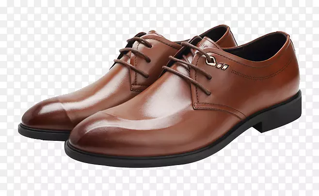 牛津皮鞋棕色-高档男鞋