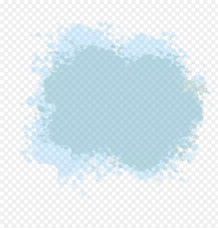 蓝天云计算-蓝色喷墨效果