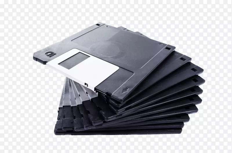 软盘数据存储硬盘驱动器备份磁盘存储黑色办公文件夹