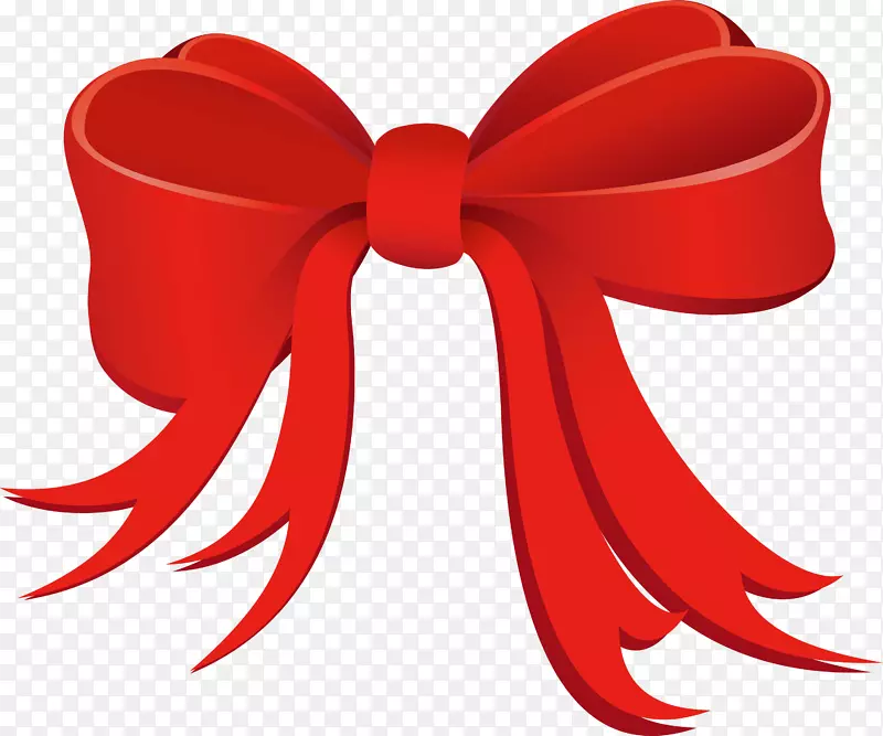 圣诞佳节免费内容剪贴画-美丽的红色领结