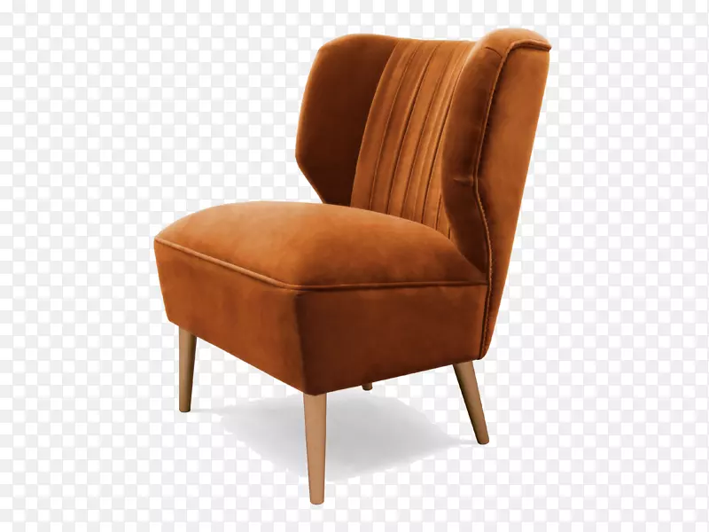 潘通桌：彩色椅子沙发室内设计服务-橙色红色座椅