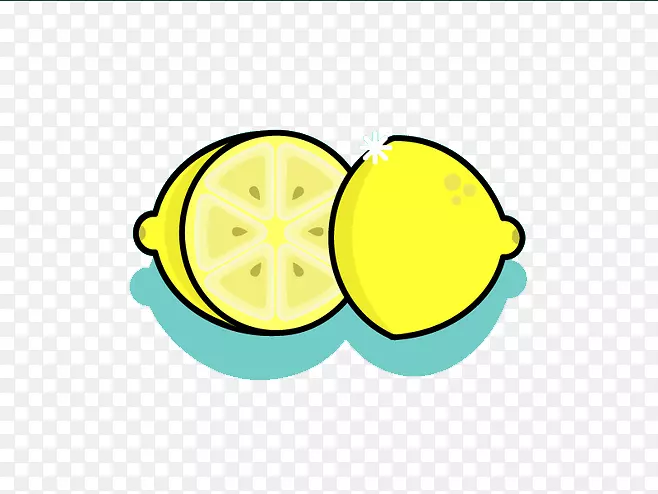 柠檬柚子黄色剪裁柠檬