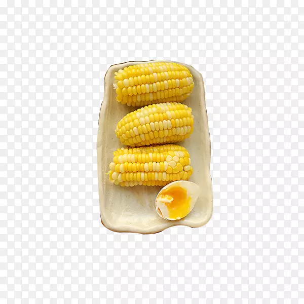 玉米上的cocido水珠糯玉米有机食品有机蔬菜玉米