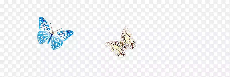 耳环授粉器珠宝图案-蝴蝶