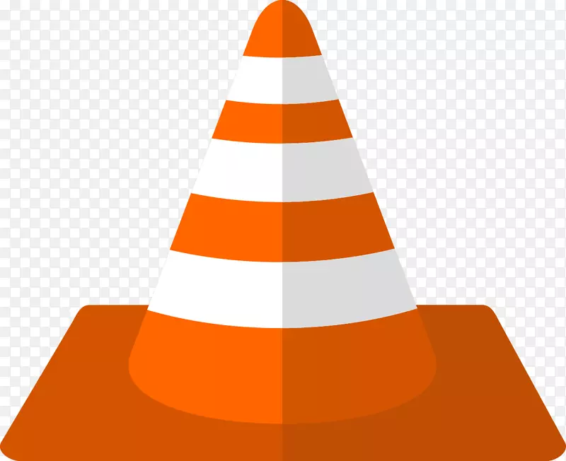 交通锥形交通标志.橙色交通锥
