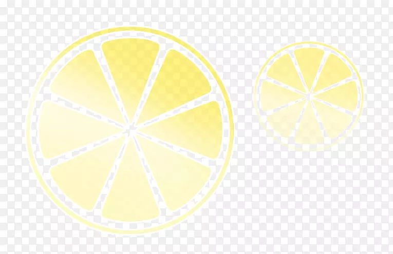 田纳西大学柠檬黄色圆形图案-插图柠檬片