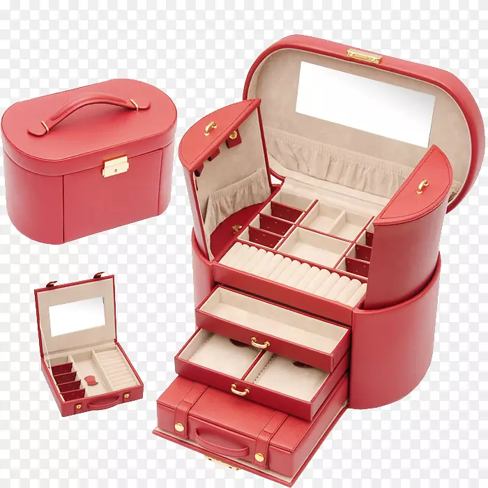 珠宝盒、棺材、礼品、皮革-欧洲公主首饰盒