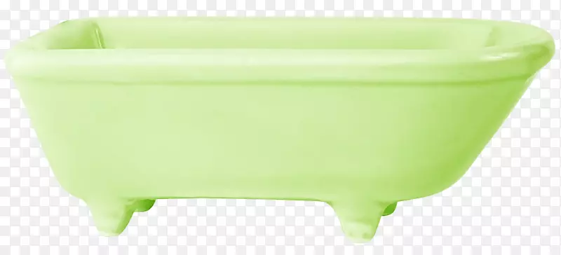 浴缸塑料花盆-小绿色浴缸