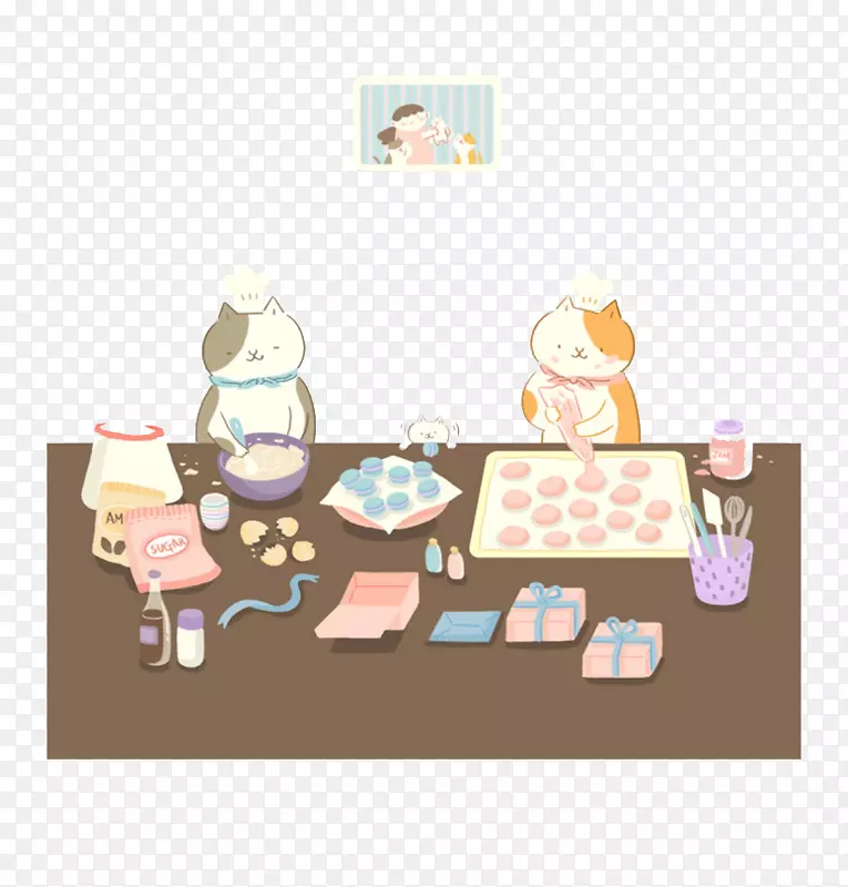 iphone 6 neko atsumcat IOS壁纸-卡通小猫厨子