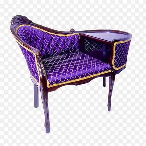家具椅躺椅长紫色床紫色沙发座椅模型