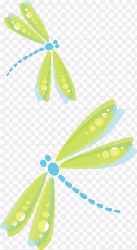 绿色土坯插图-绿蜻蜓