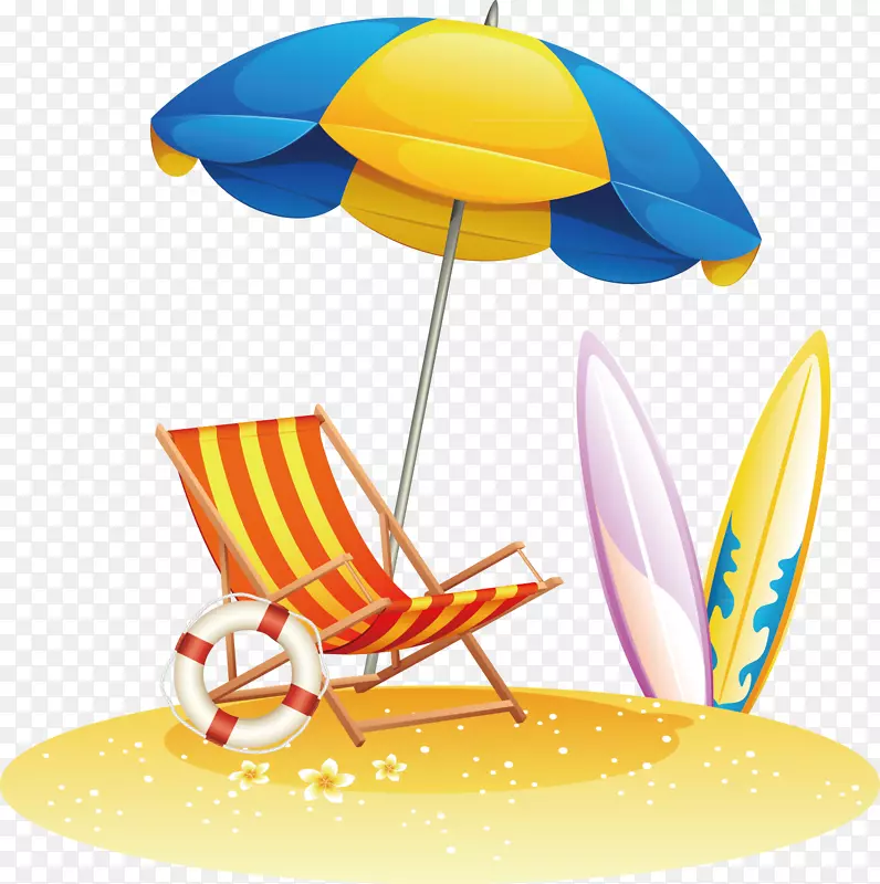 海滩版税-免费摄影剪贴画-沙滩伞
