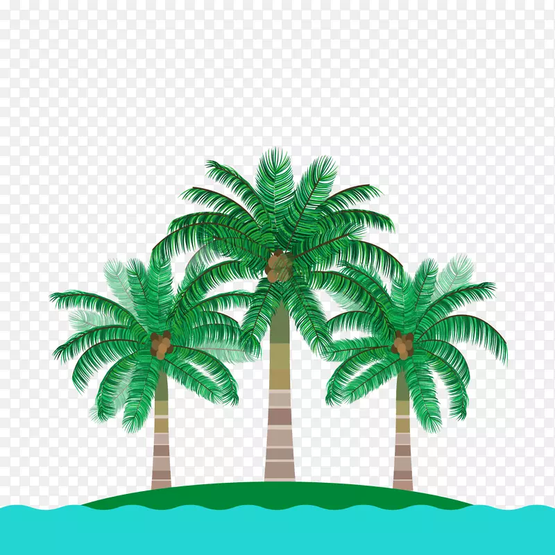 槟榔科土坯插图-椰子岛