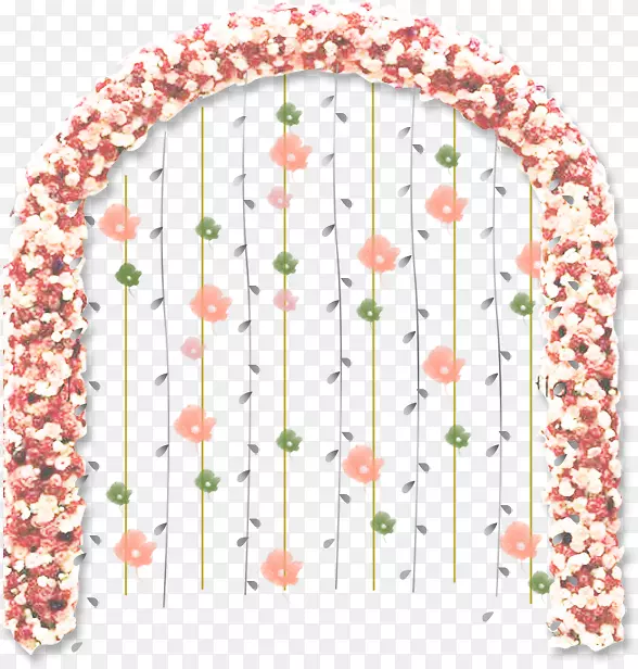婚礼-粉红色浪漫婚礼门