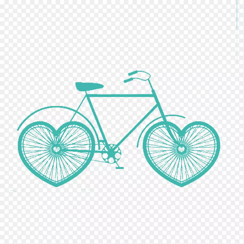 自行车轮胎自行车心脏-创意自行车