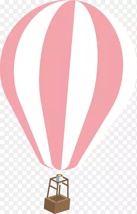 热气球粉红色热气球