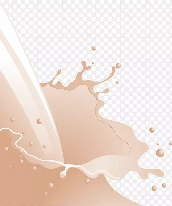 果汁巧克力牛奶-牛奶滴落