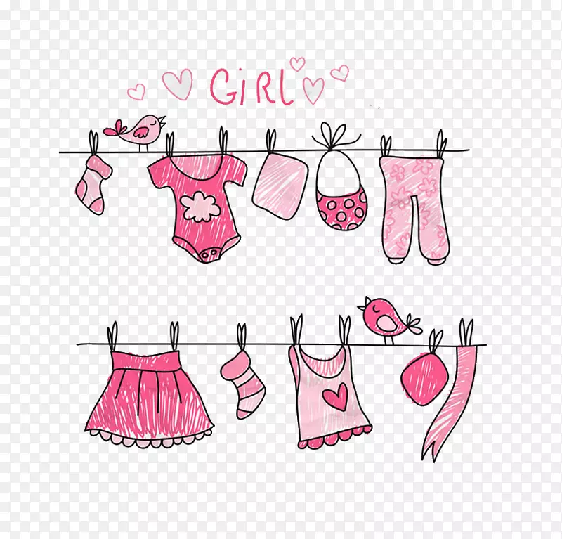 服装.手绘婴儿服装