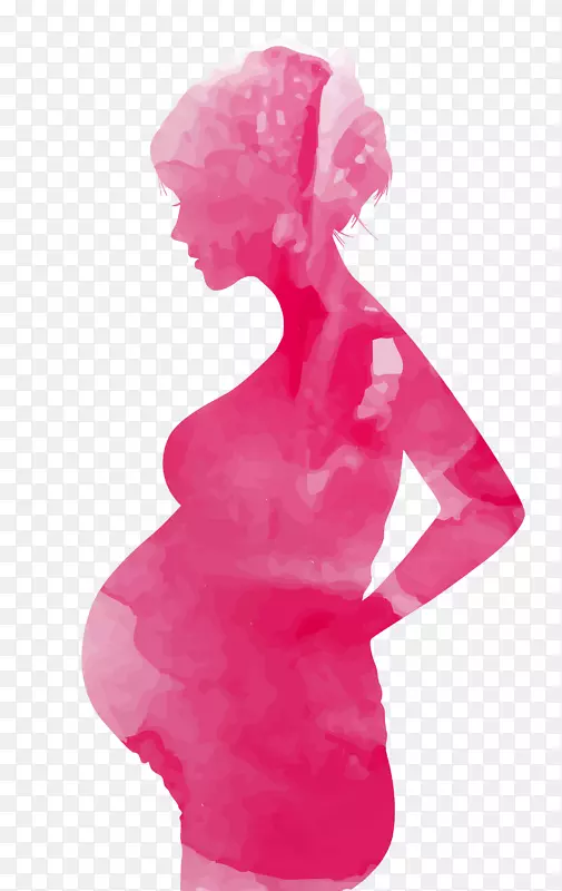 母亲节孕儿红鲜孕妇装饰图案