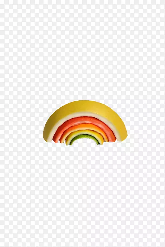 黄色圆形字体-葡萄柚皮彩虹