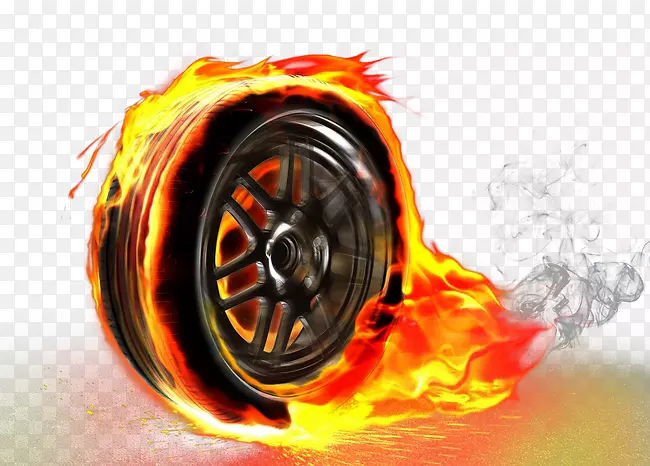 跑车轮胎火焰轮胎