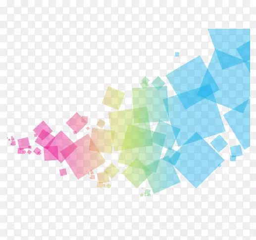 几何图形-彩色方块