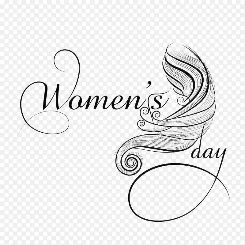 国际妇女节妇女快乐壁纸-38妇女节文字创意字