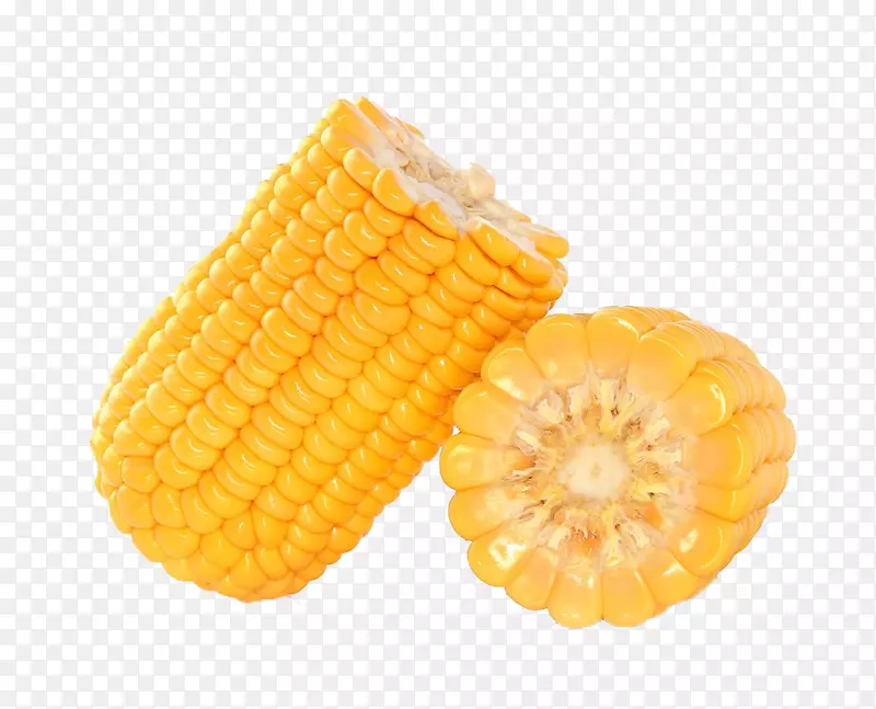 肯德基玉米上的圆心糯玉米甜玉米仁-一个折叠式两种玉米
