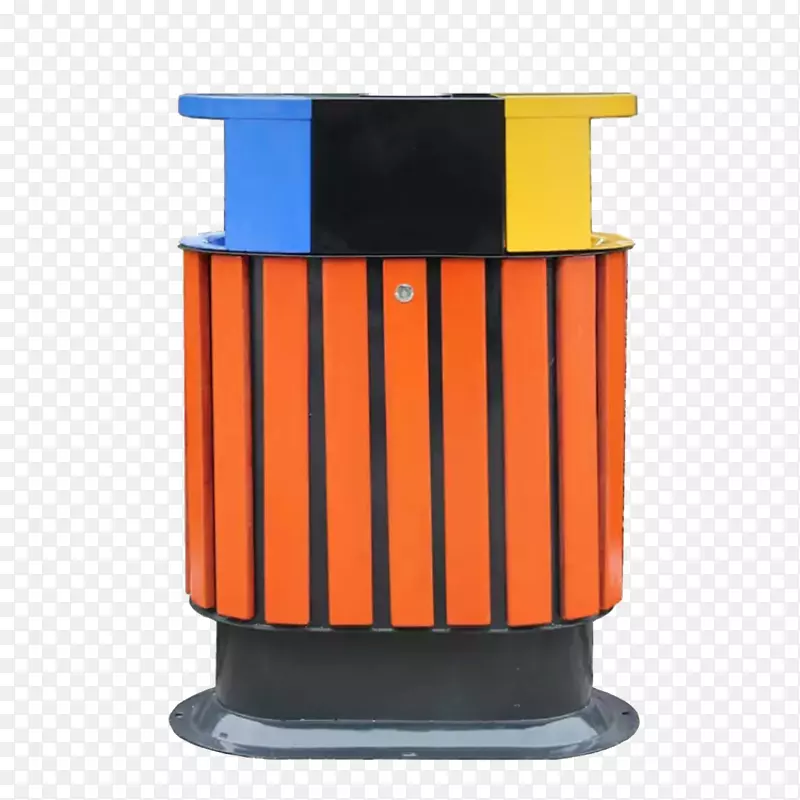 废纸容器盖桶-蓝色黄色垃圾桶盖