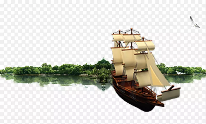 木船-帆船湖