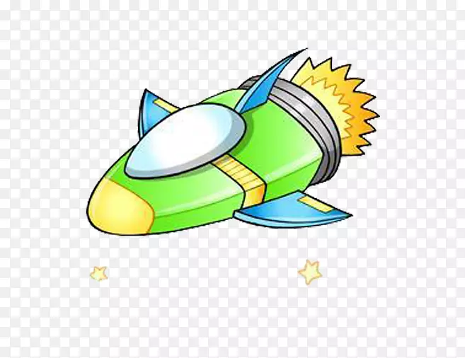 航天器火箭宇航员-卡通宇宙飞船