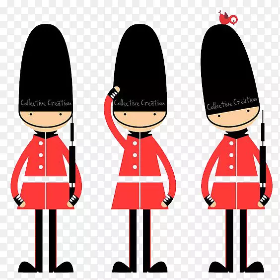 伦敦皇后卫士皇家警卫剪贴画-英国士兵