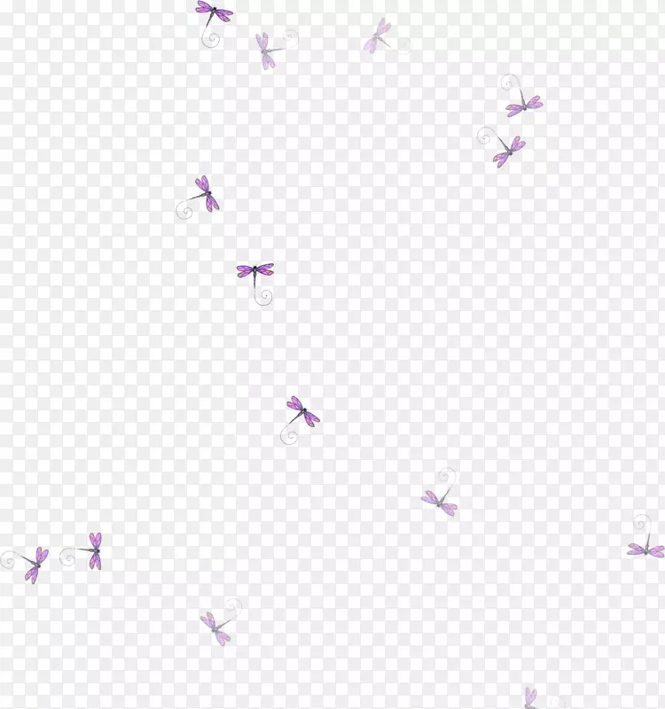 角图案-漂浮紫色装饰蜻蜓