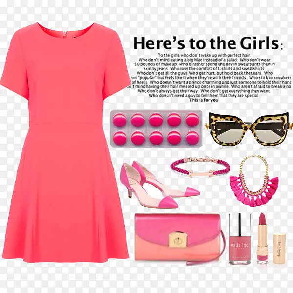 t恤粉红色连衣裙-穿粉红色连衣裙的妇女