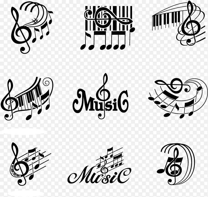音符视觉设计元素和原理.音乐元素