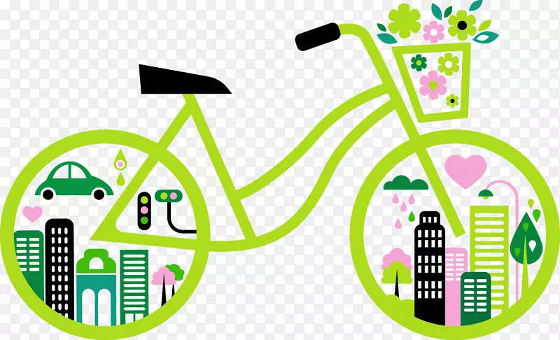 自行车可持续运输公共交通环境友好型自行车时尚