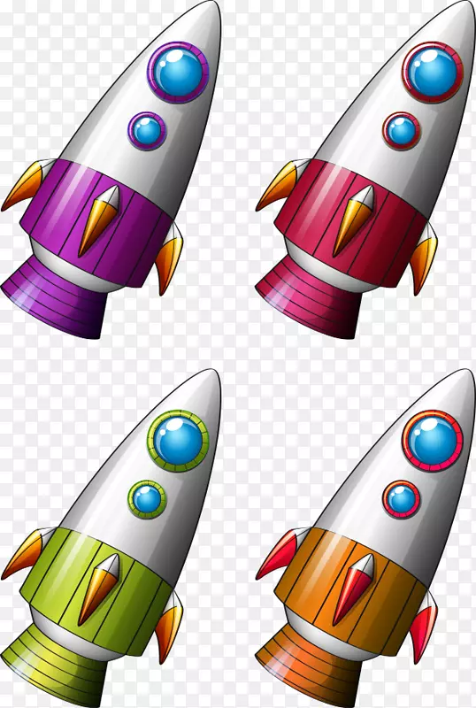 火箭光栅图形剪辑艺术宇宙飞船
