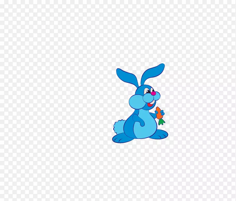 兔子信语词汇游戏-蓝色兔子胡萝卜