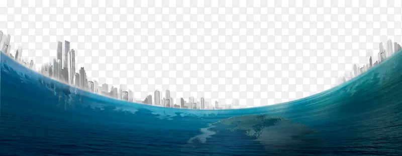 地球的大气-海洋和城市