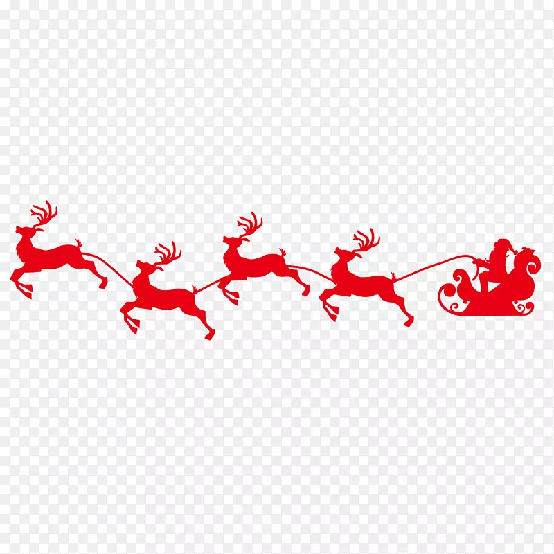 圣诞老人鹿圣诞-圣诞老人和鹿