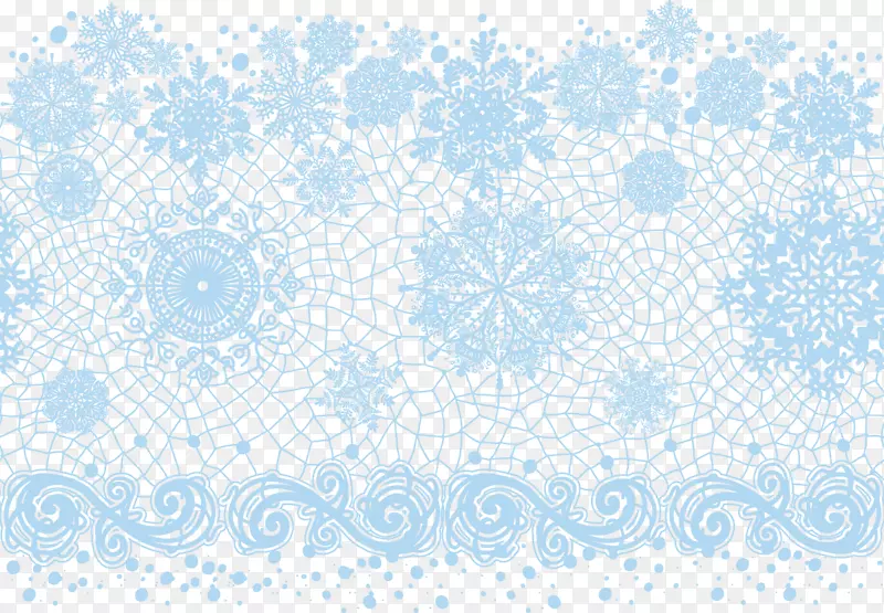 蓝色纺织天空图案.透明花边带