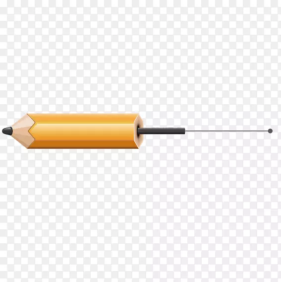 漆辊黄色材质角铅笔