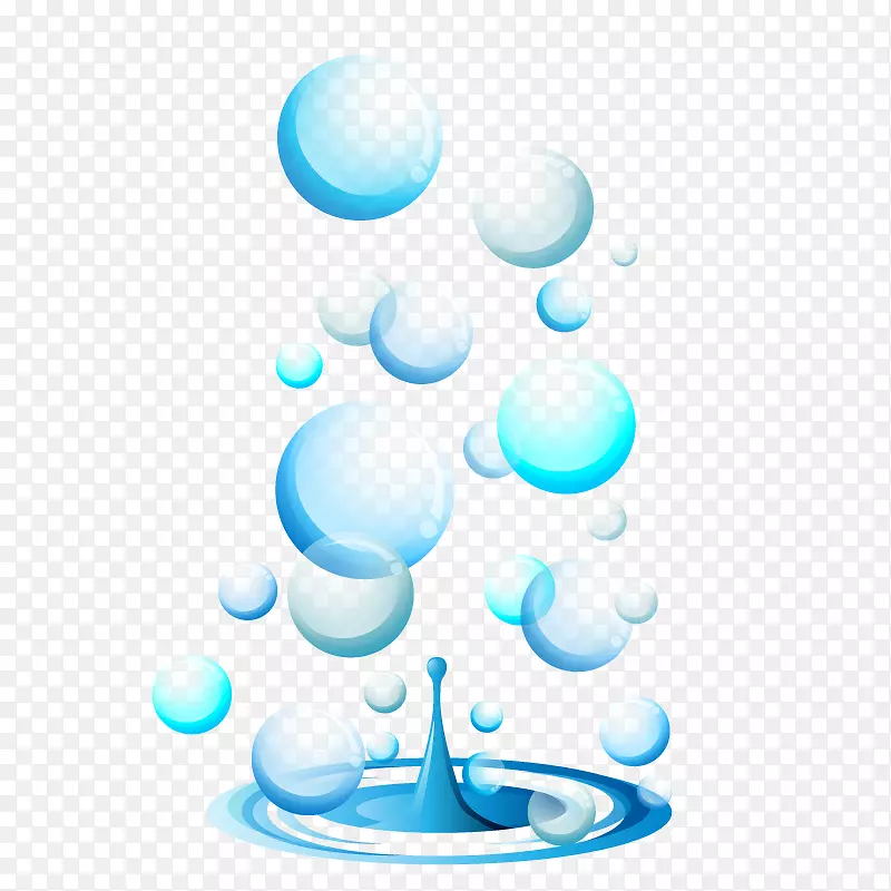 世界水日节水滴-水泡